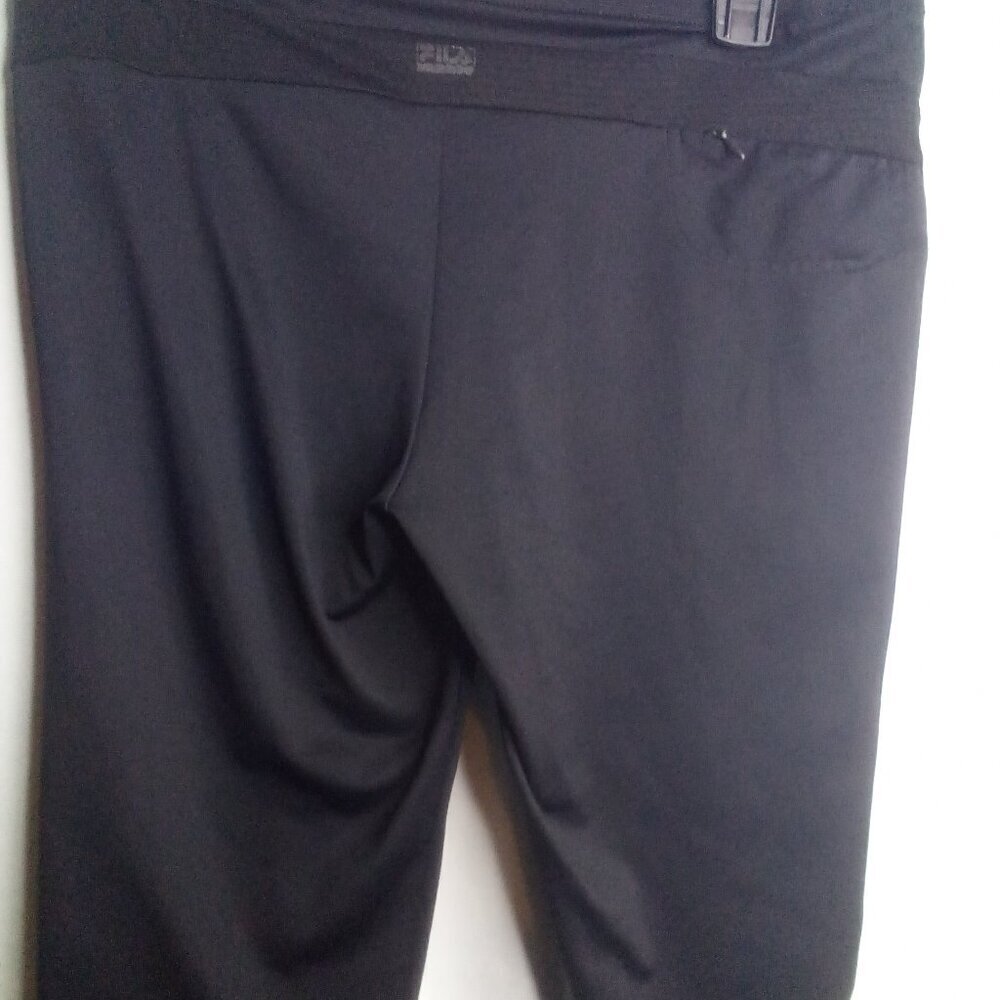 Fila Sport Capri Pants Women M Active Athletic Black - Picture 3 of 15